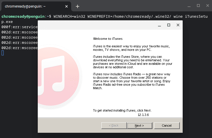 how to run itunes on chromebook