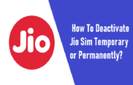 How To Deactivate Jio Sim Temporary or Permanently?