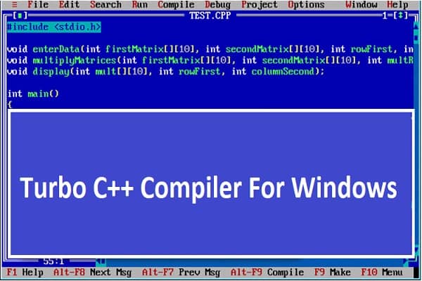 Turbo C++ Compiler For Windows 10