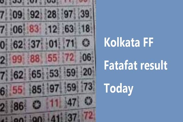 Kolkata FF Fatafat result Today